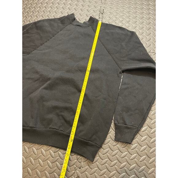 Vintage Wake Forest Demon Deacons Black Crewneck Graphic Logo Tultex‎ Large - Picture 6 of 6